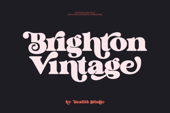 Brighton Vintage: Bold Retro Typography for Modern Design