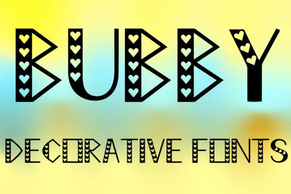 Bubby: A Heartfelt Font for Playful Design