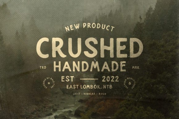 Crushed: An Organic Sans Font for Authentic Design