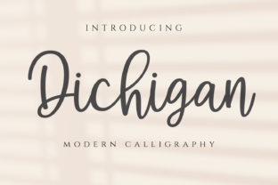 Dichigan: The Handwritten Font That Simplifies Elegance