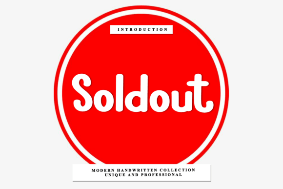 Discover Soldout: The Artisan Script Font for Modern Branding