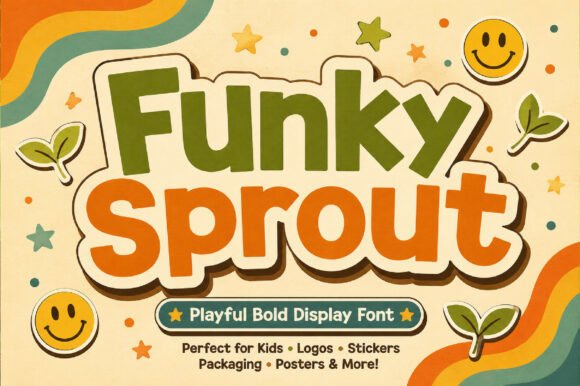 Funky Sprout: A Retro-Inspired Font for Modern Design