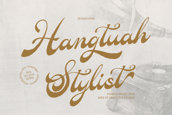 Hangtuah: A Vintage Script Font for Timeless Branding