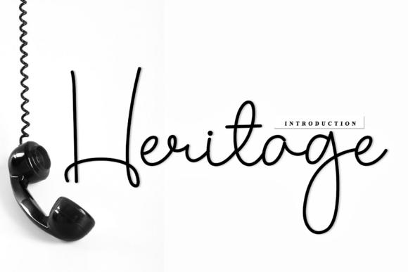 Heritage: Elevating Artisanal Branding with Calligraphic Elegance