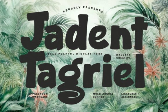 Jadent Tagriel: A Bold Typeface for Vibrant Visuals