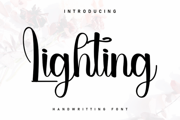 Lighting Font: A Sweet Handwritten Style for Cozy Designs