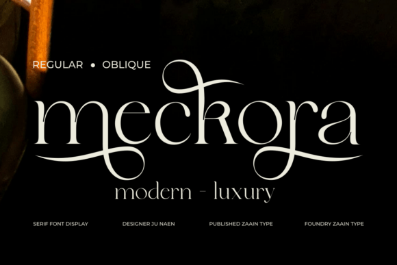 Meckora: Elevating Design with Modern Serif Elegance