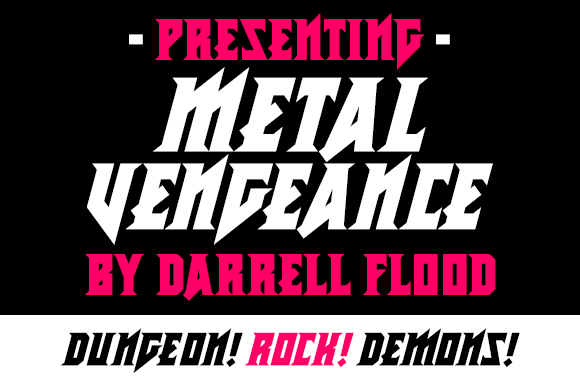 Metal Vengeance: The Bold Display Font for Modern Design