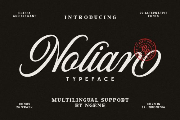 Nolian: The Elegant Script Font for Modern Design
