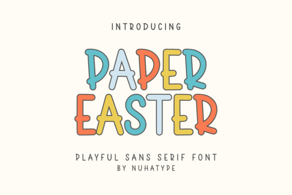 Paper Easter: A Minimalist Font for Modern Design