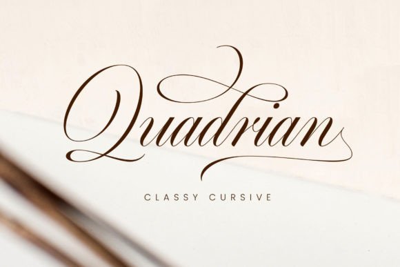Quadrian: A Modern Calligraphy Font for Elegant Design