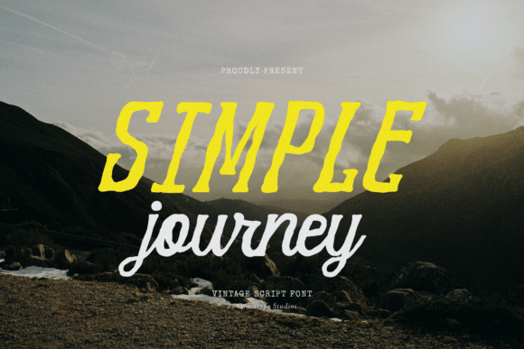 Simple Journey: A Vintage Script Font for Bold Designs