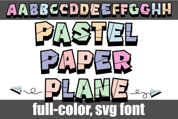 Unlock Playful Creativity with Paper Plane Pastel Typography