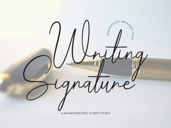 Writing Signature: A Delicate Handwritten Font for Unique Designs