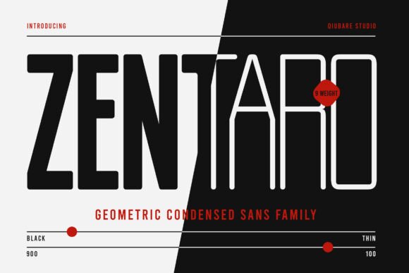 Zentaro: The Bold Geometric Sans Serif for Modern Design